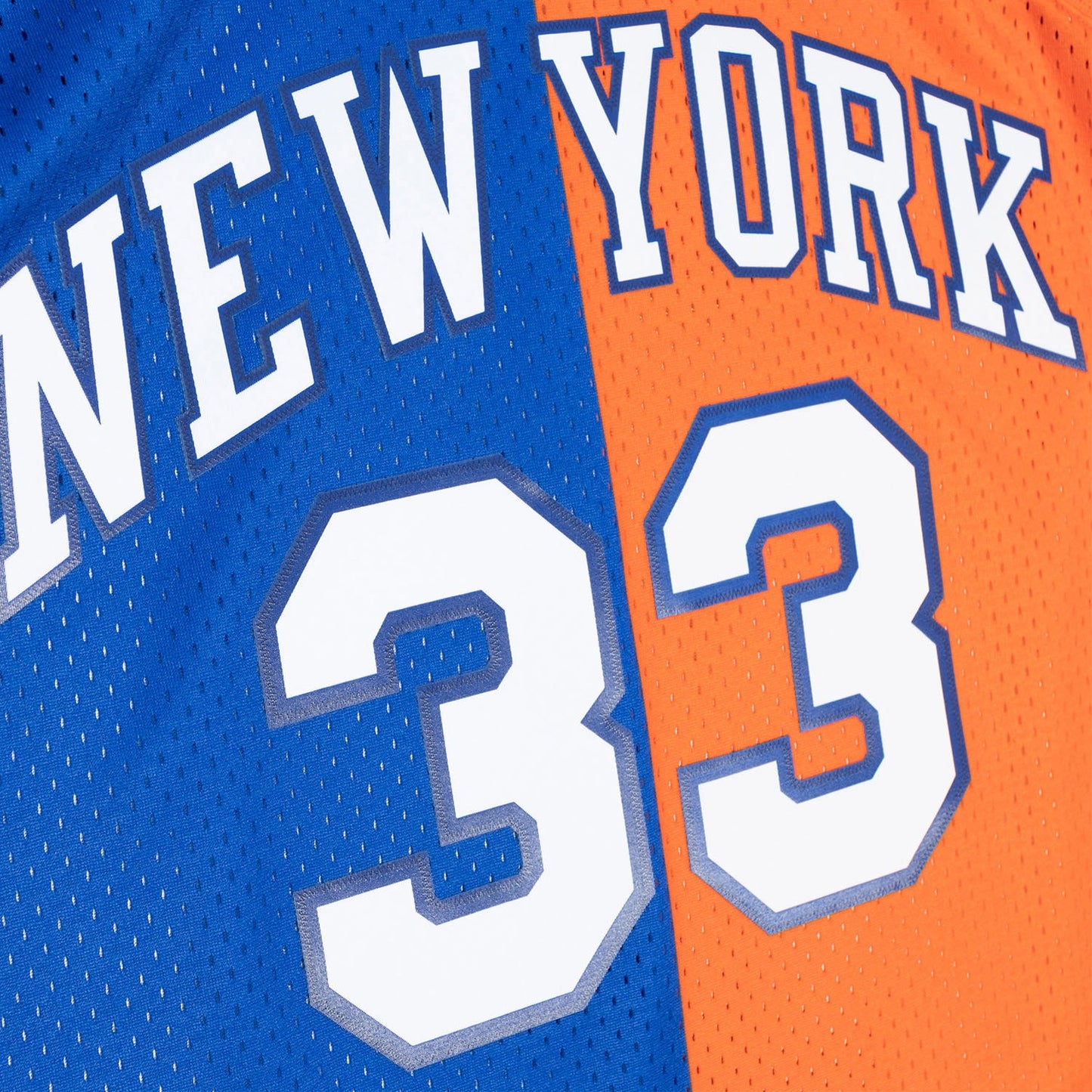 Mitchell & Ness Knicks Ewing 1985 Split Jersey