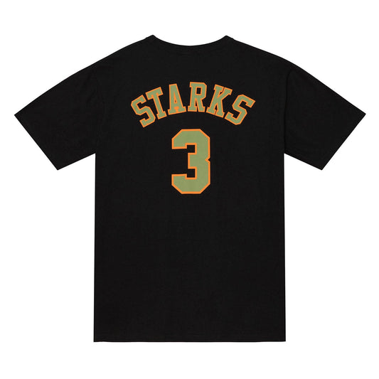 Mitchell & Ness Knicks Flight Starks Name & Number Tee