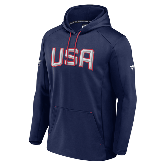 Fanatics USA Authentic Pro 4 Nations Poly Fleece Hoodie
