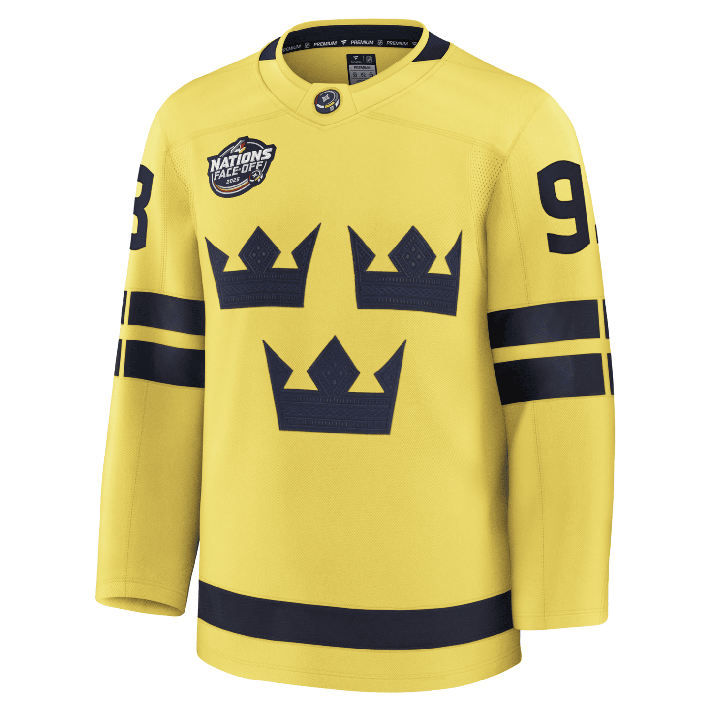 Fanatics Mika Zibanejad Sweden 4 Nations 2025 Premium Jersey