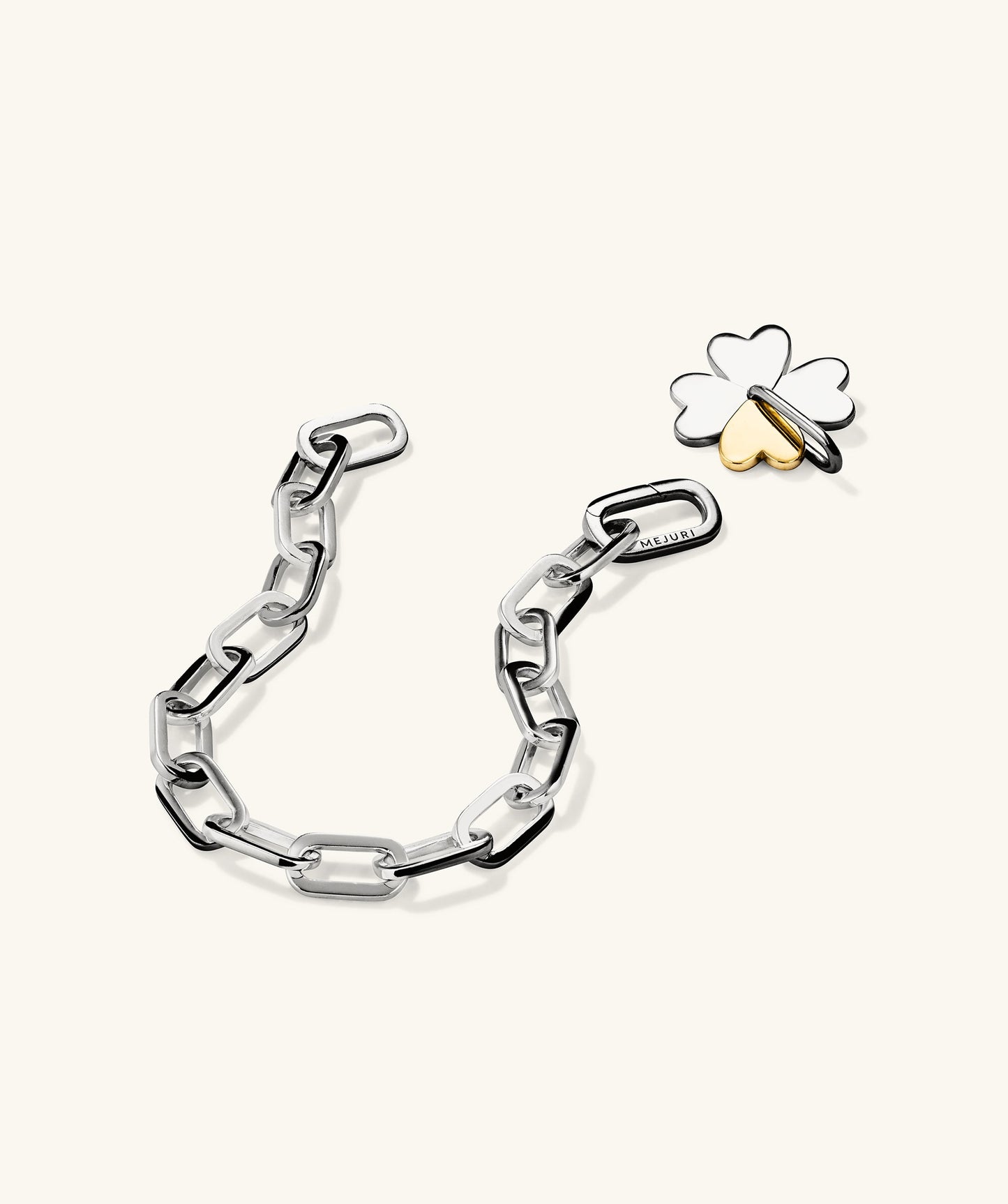 Mejuri x GANNI Clover Charm Bracelet