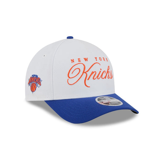 New Era Knicks 2025 Draft White 940 M-Crown Aframe Snapback