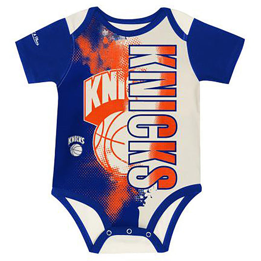 Infant Mitchell & Ness Knicks All Boards Onesie