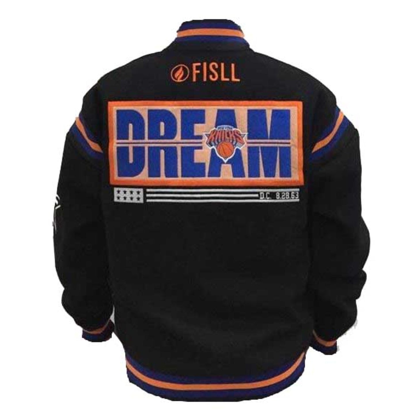 FISLL Knicks Black History Collection Varsity Jacket