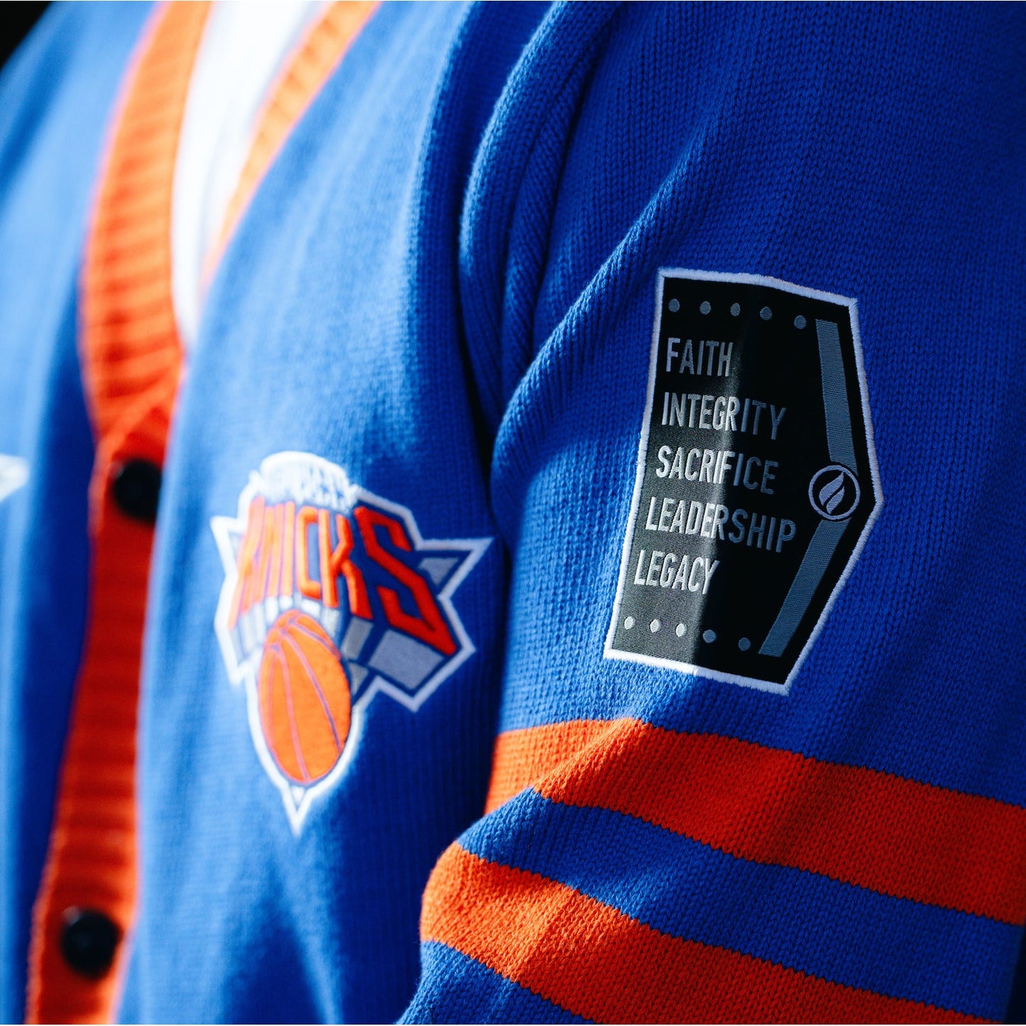FISLL Knicks Black History Collection Cardigan Sweater
