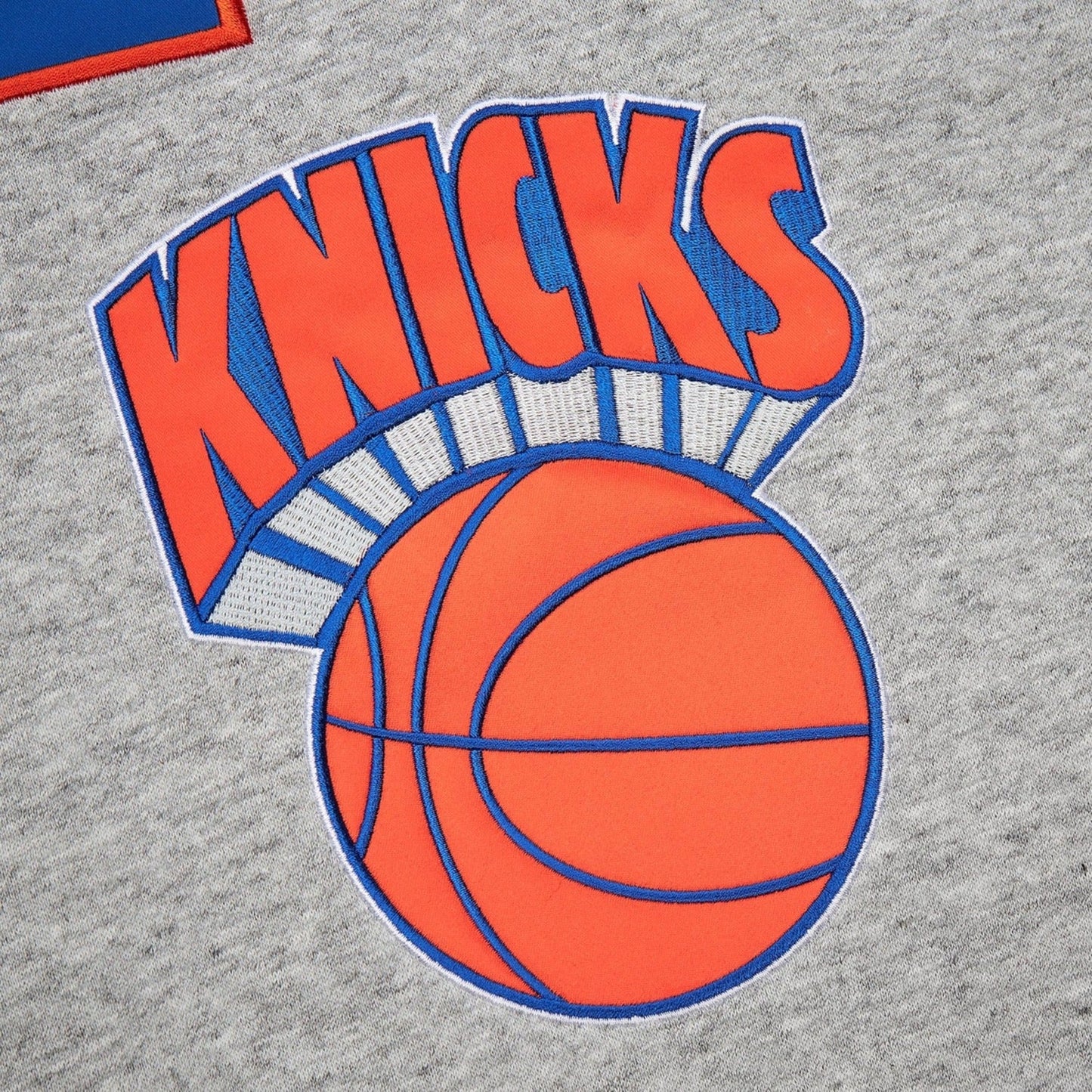 Mitchell & Ness Knicks Full Field Satin Fleece Crew