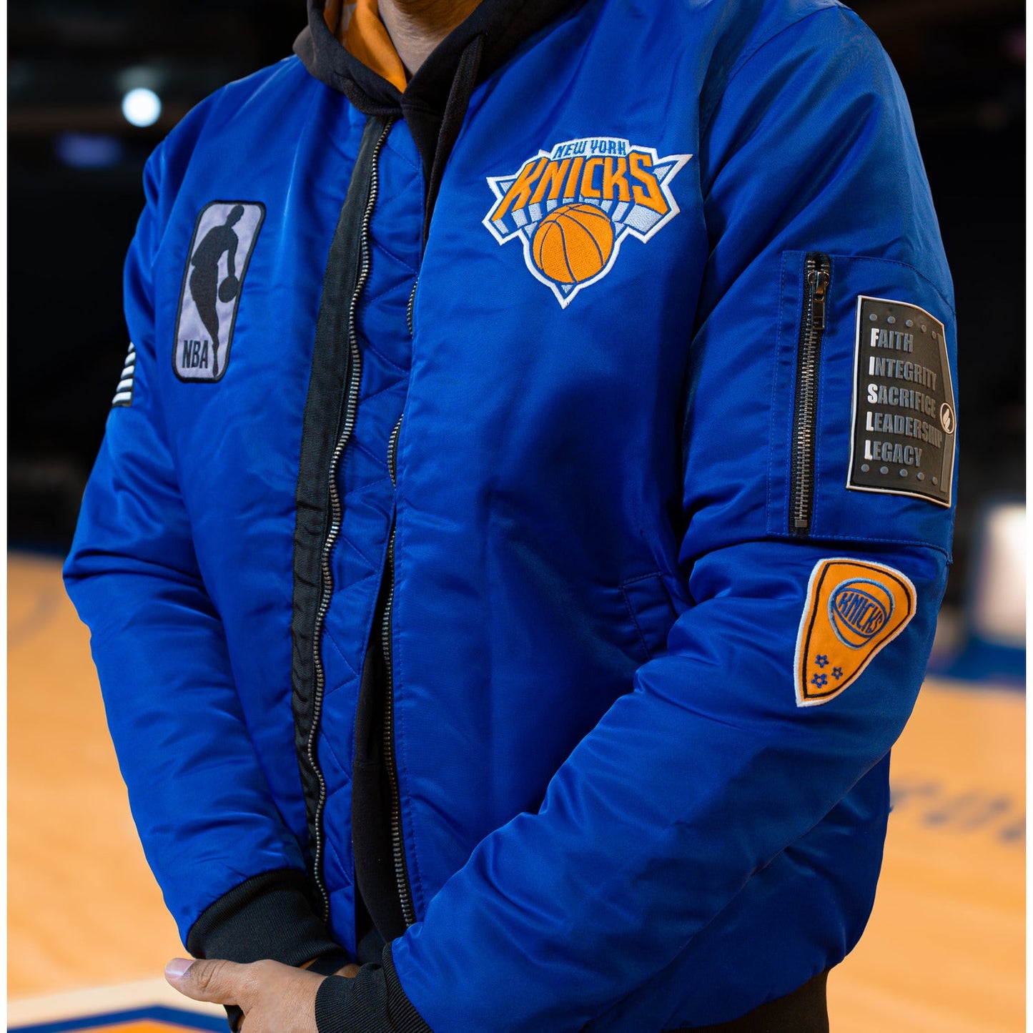 FISLL Knicks Black History Collection Flight Jacket