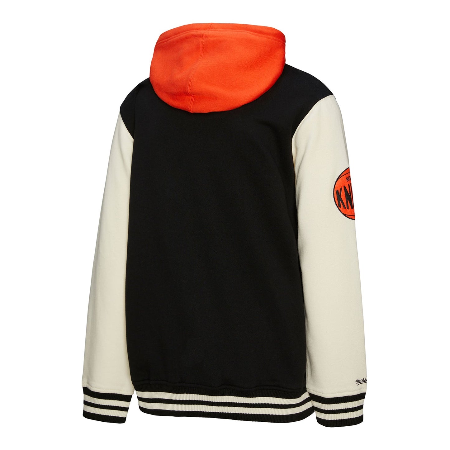 Mitchell & Ness Knicks Courtside Fleece Button Down Hooded Jacket