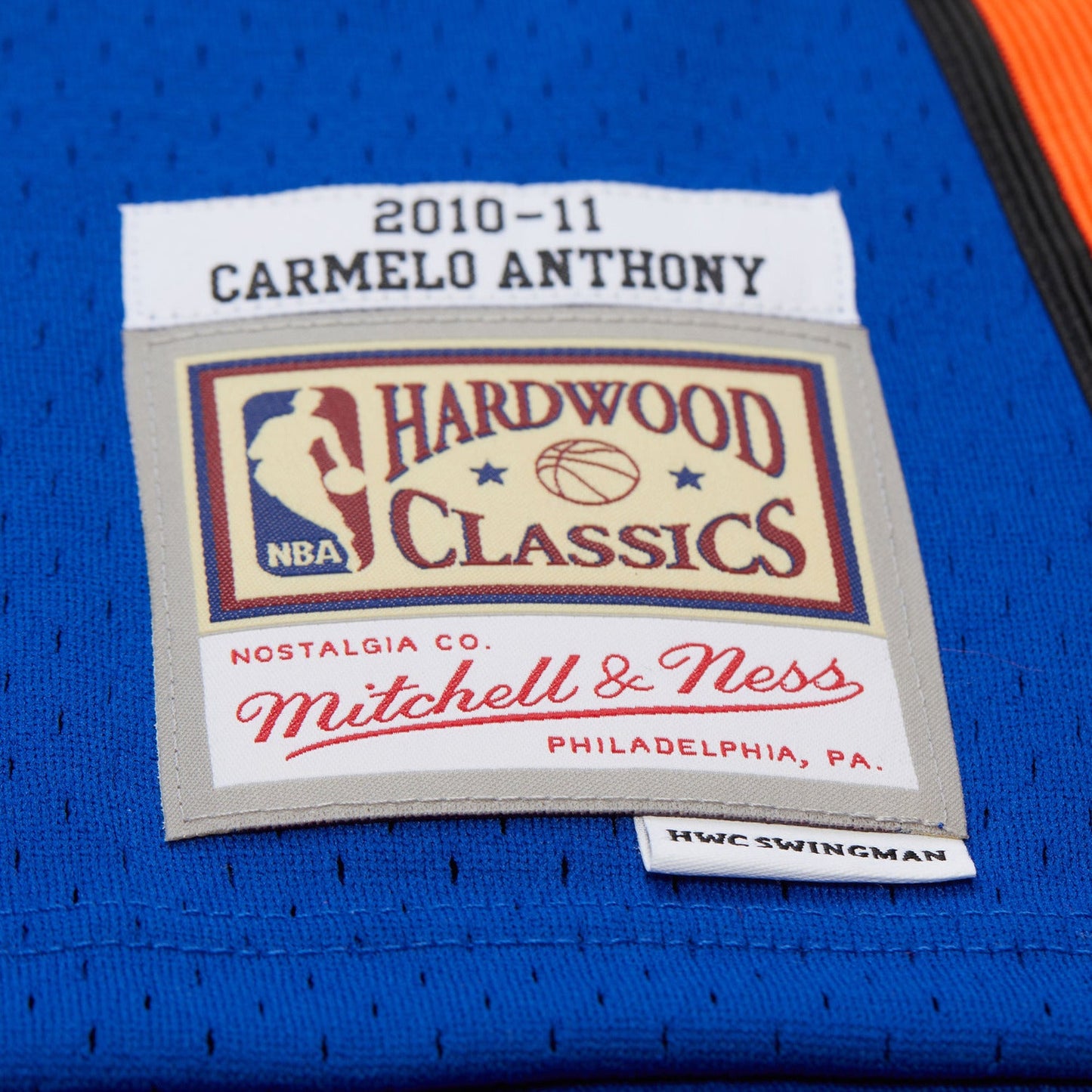 Mitchell & Ness Knicks Carmelo Anthony 2010 Swingman Jersey