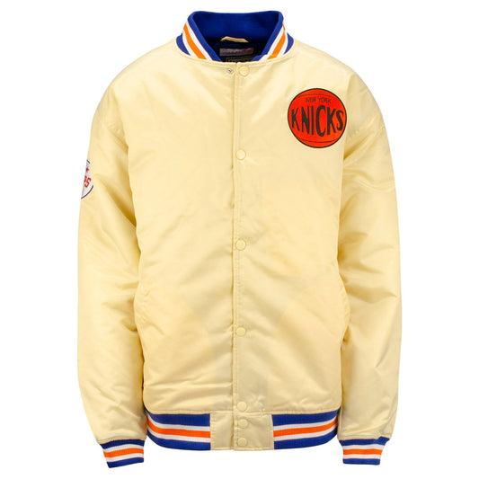 Mitchell & Ness Knicks Big & Tall Gold Satin Jacket