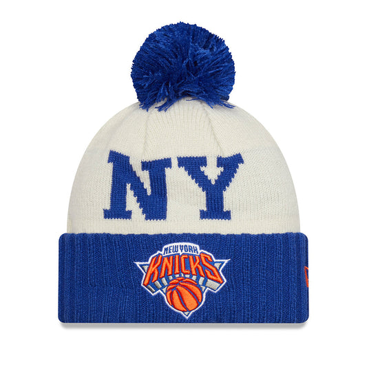 New Era Knicks 2022 Draft Knit Hat Pom