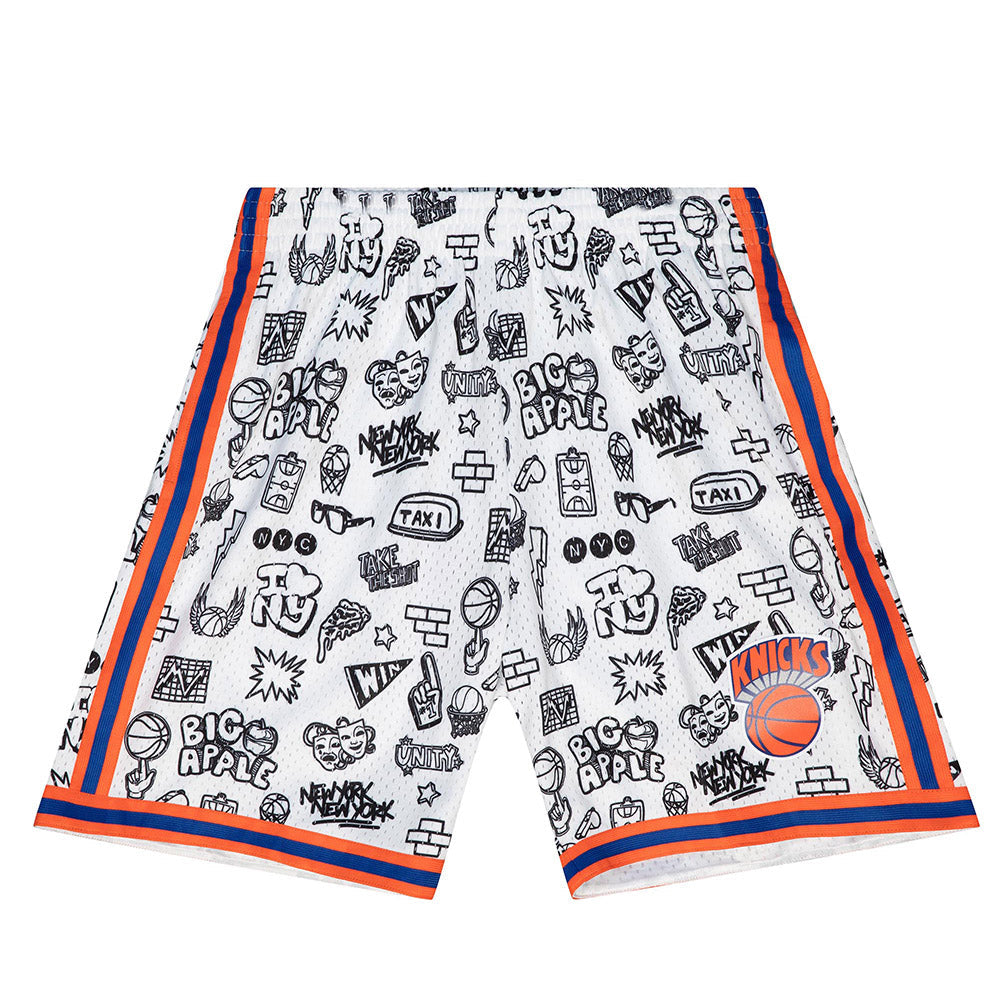 Mitchell & Ness Knicks Doodle Swingman Shorts