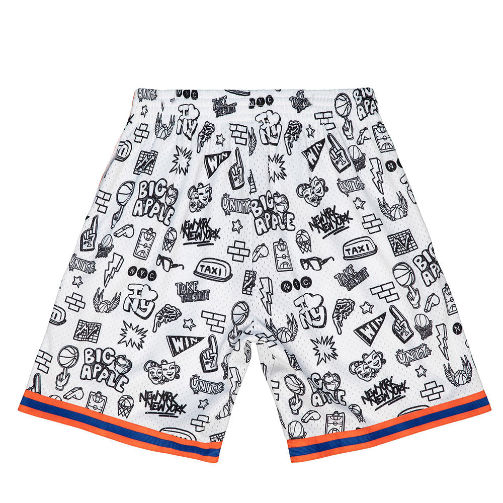 Mitchell & Ness Knicks Doodle Swingman Shorts