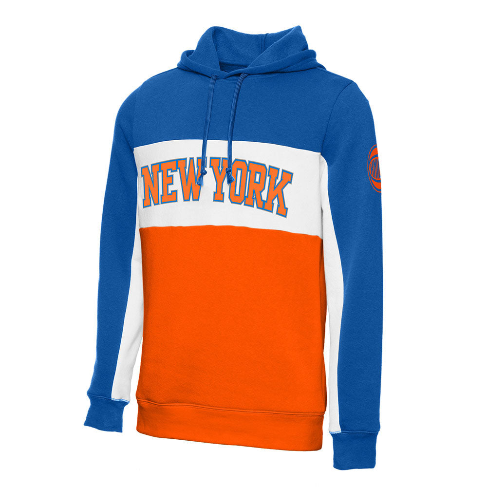 Junk Food Knicks Wordmark Colorblock Hoodie