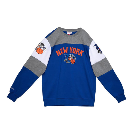Knicks Mitchell & Ness Overtime Fleece Crew