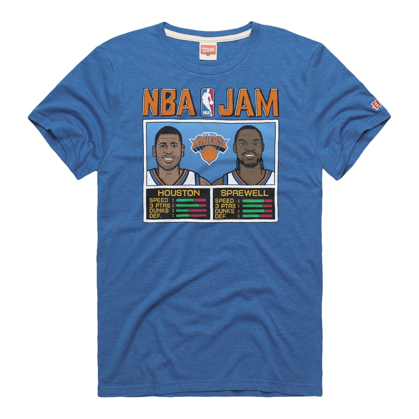 Homage Knicks Sprewell and Houston NBA Jam T-Shirt