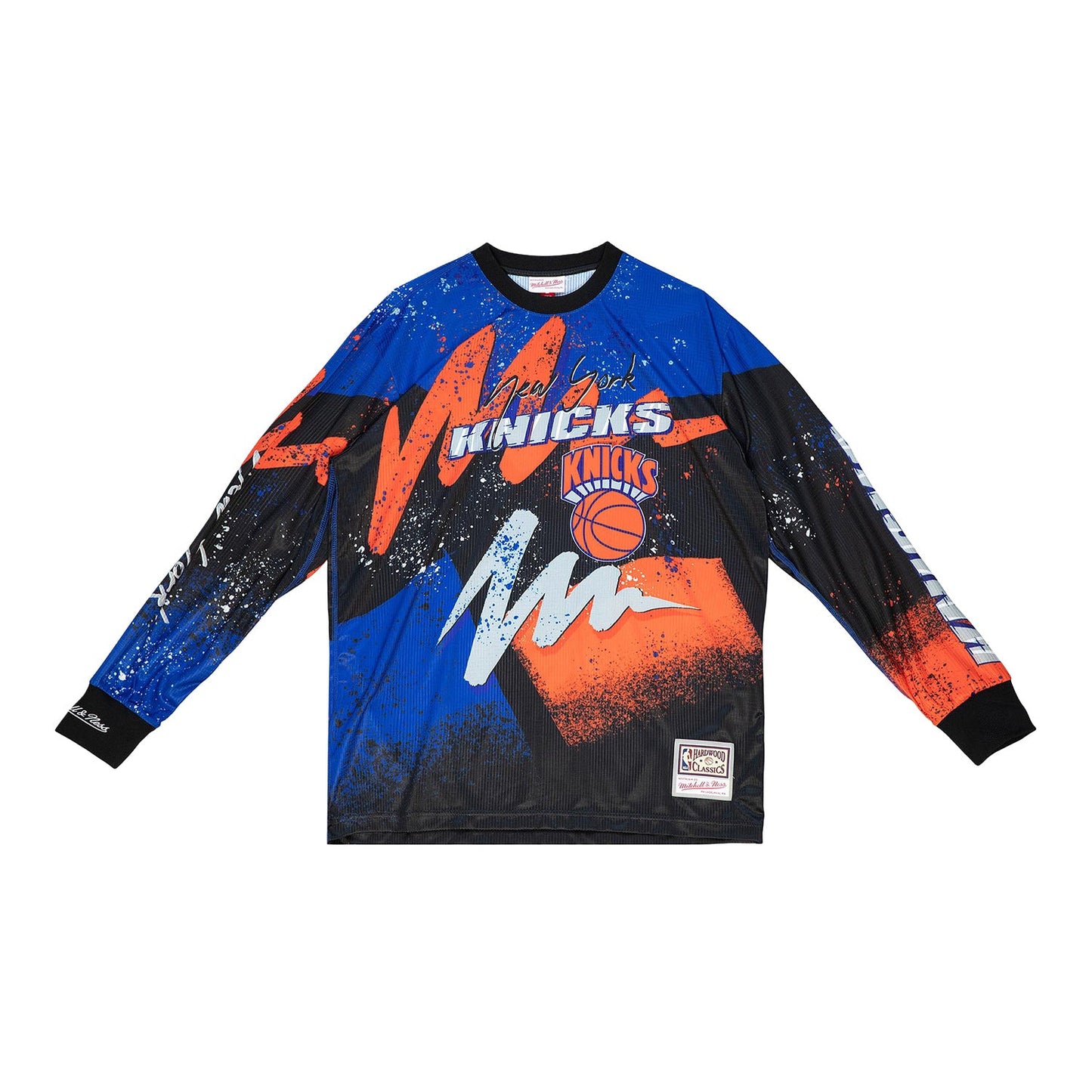 Mitchell & Ness Knicks Hyper Hoops Moto Longsleeve Tee