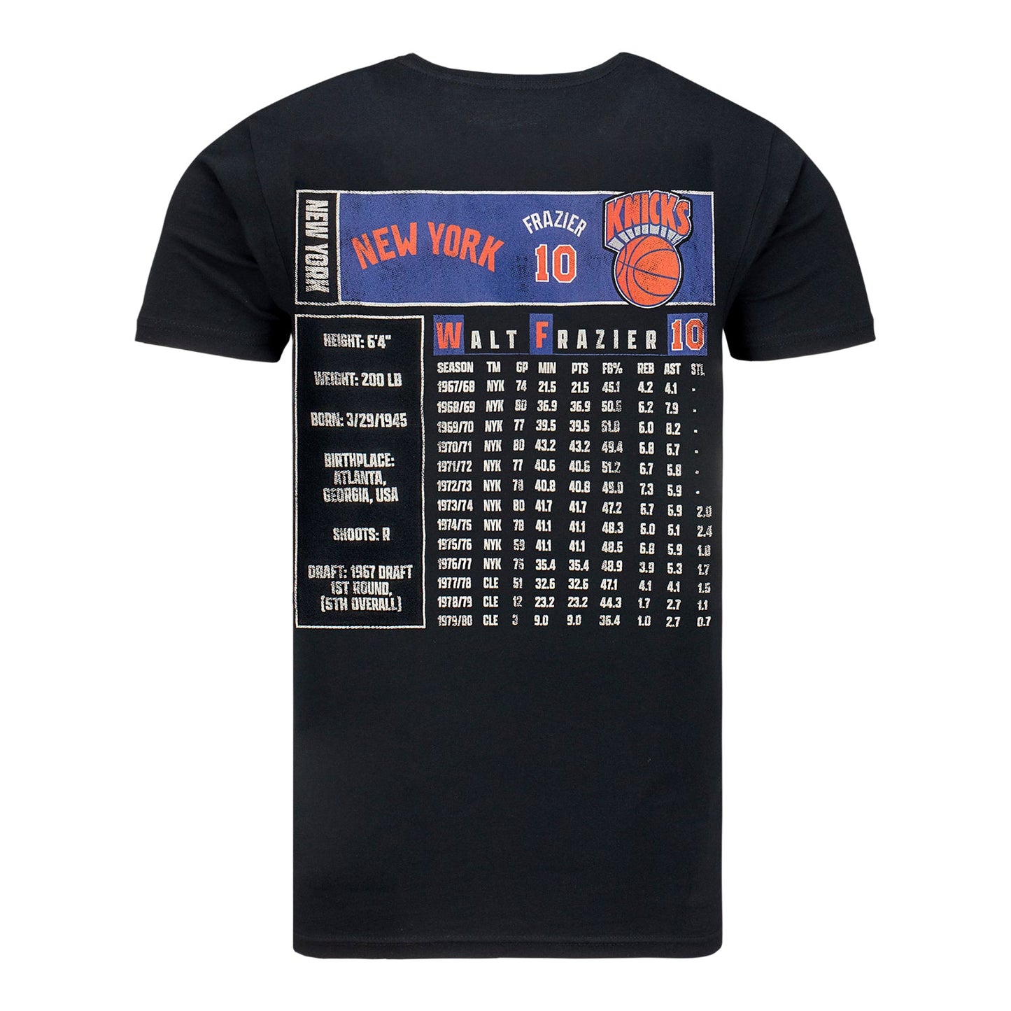 Mitchell & Ness Walt Frazier Stats Graphic Tee