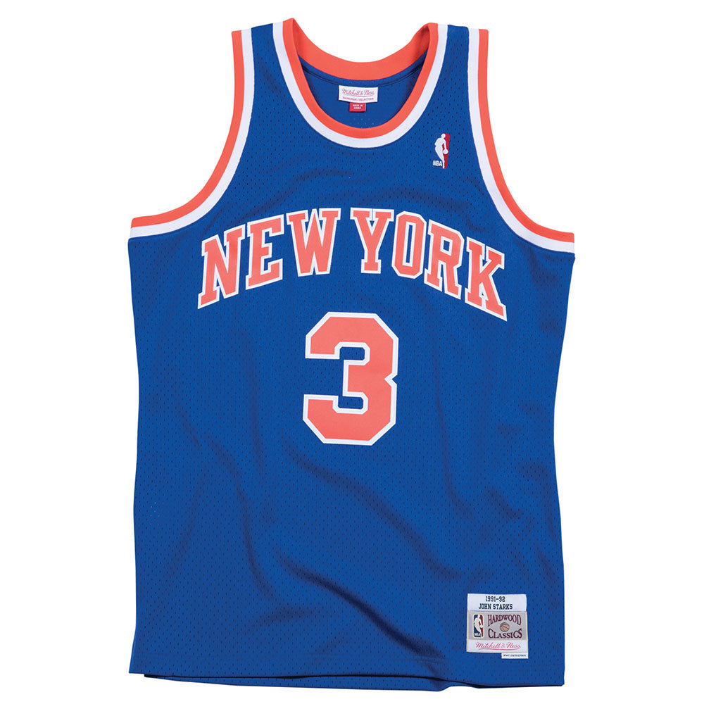 John Starks Mitchell & Ness 91-92 Road Swingman Jersey