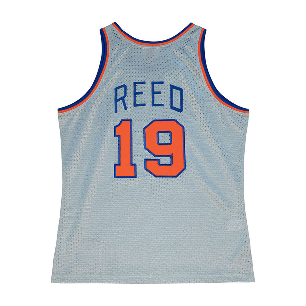 Knicks Mitchell & Ness 75th Silver Willis Reed #19 Swingman Jersey