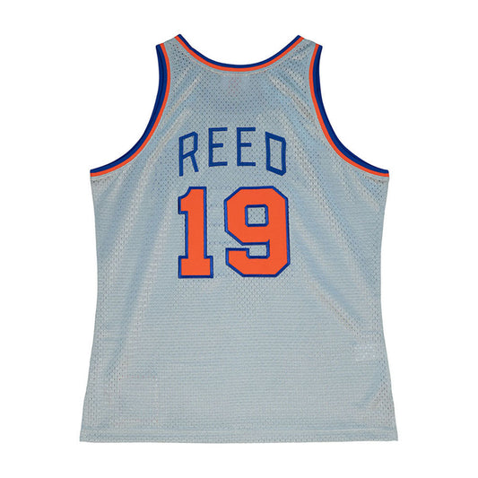 Knicks Mitchell & Ness 75th Silver Willis Reed #19 Swingman Jersey