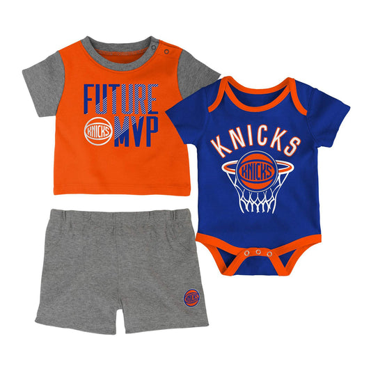 Infant Knicks 3 Piece Onesie, Tee and Short Set