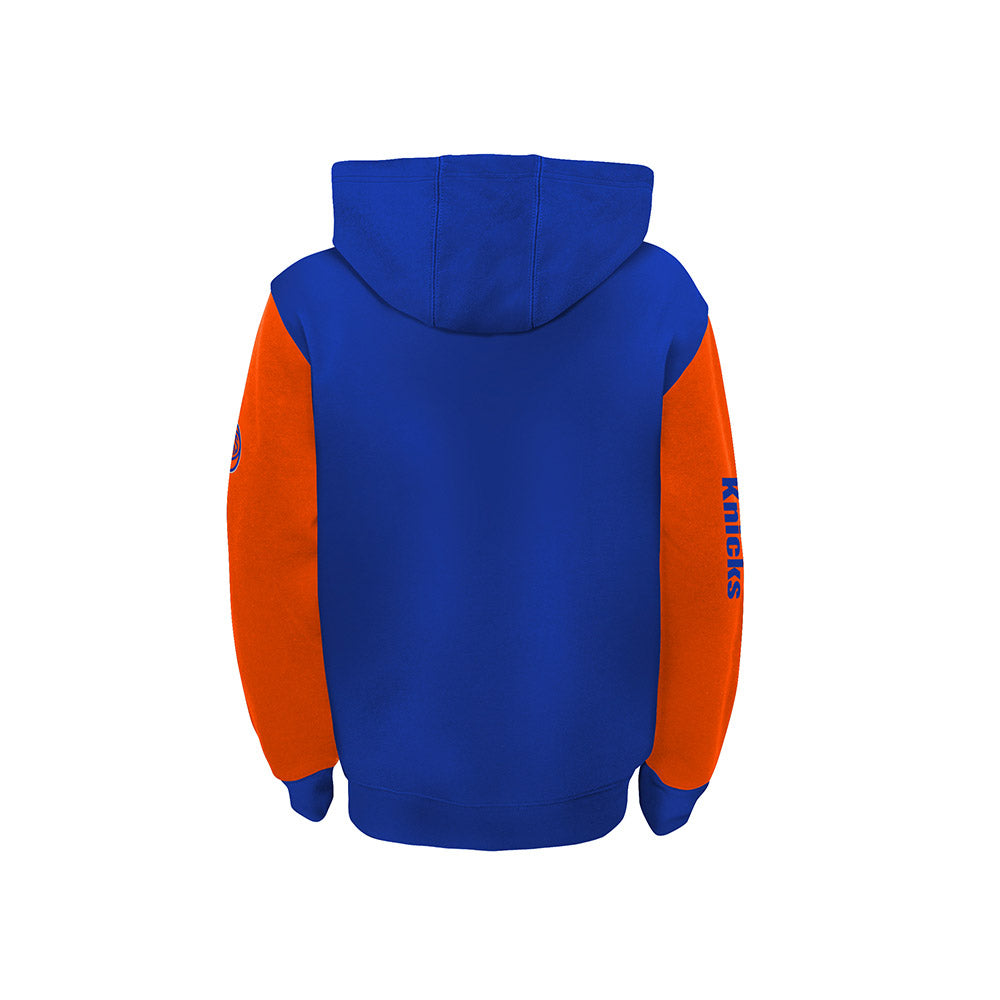 Kids Knicks Oversized Logo Full Zip Hoodie
