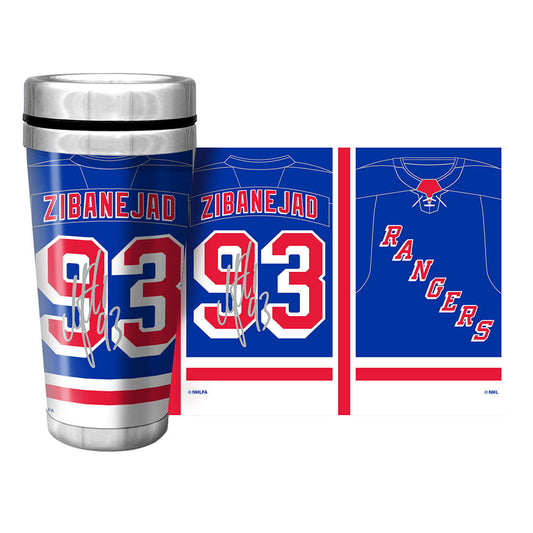 Mustang Mika Zibanejad 16 oz. Full Wrap Jersey Tumbler