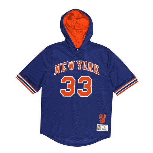 Mitchell & Ness Knicks 1996 Ewing Mesh Short Sleeve Hood