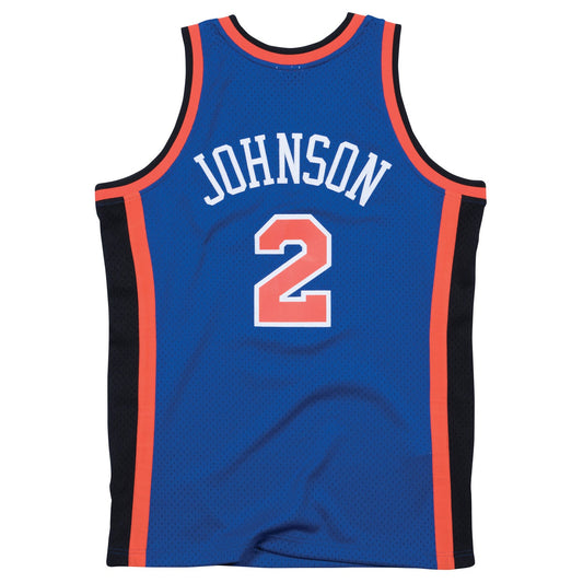 Mitchell & Ness Knicks 1998 Larry Johnson Road Jersey