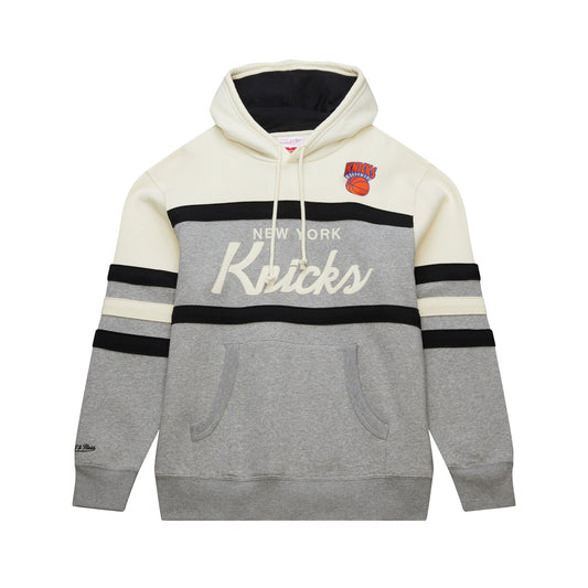 Mitchell & Ness Knicks Grey/Cream Head Coach Hoodie