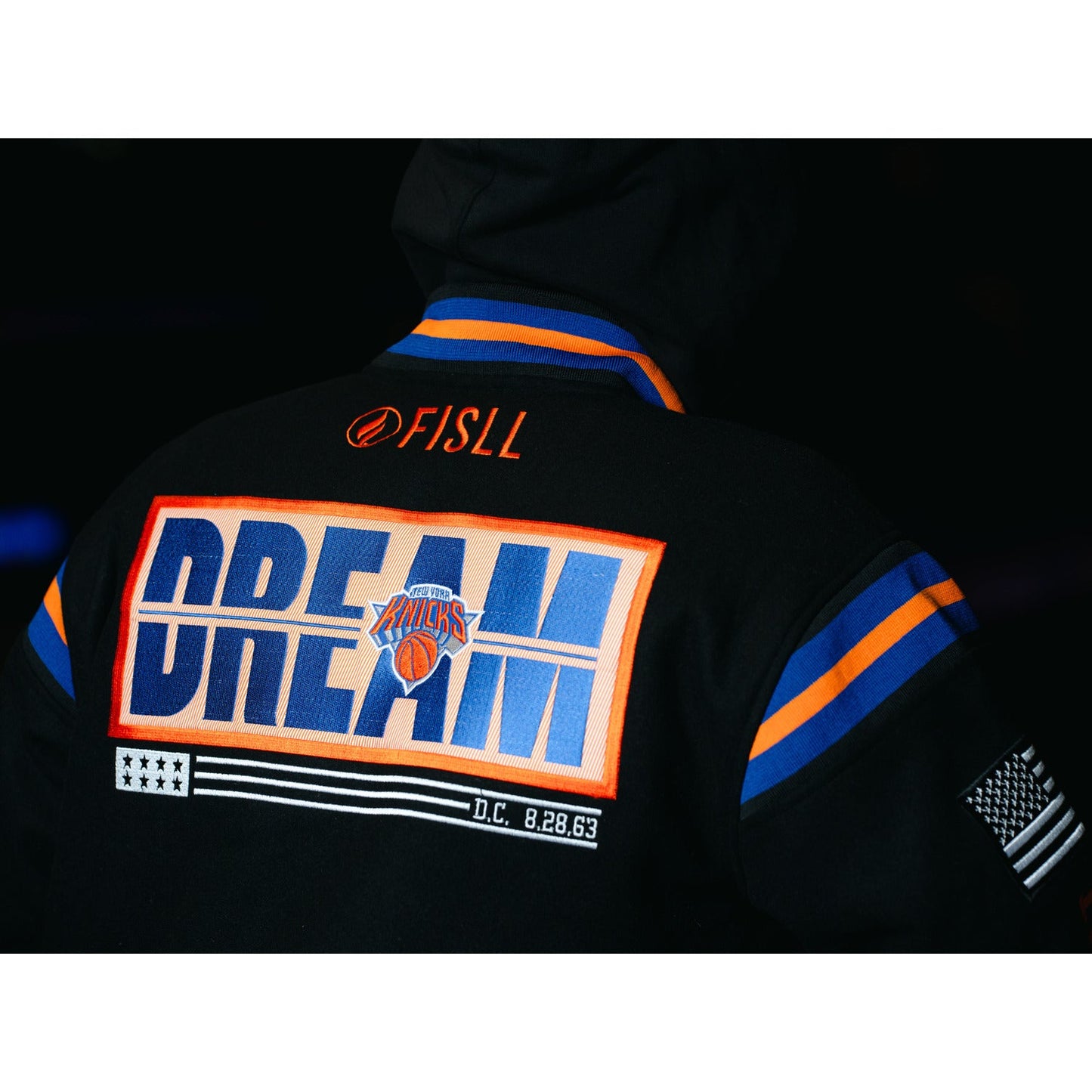 FISLL Knicks Black History Collection Varsity Jacket