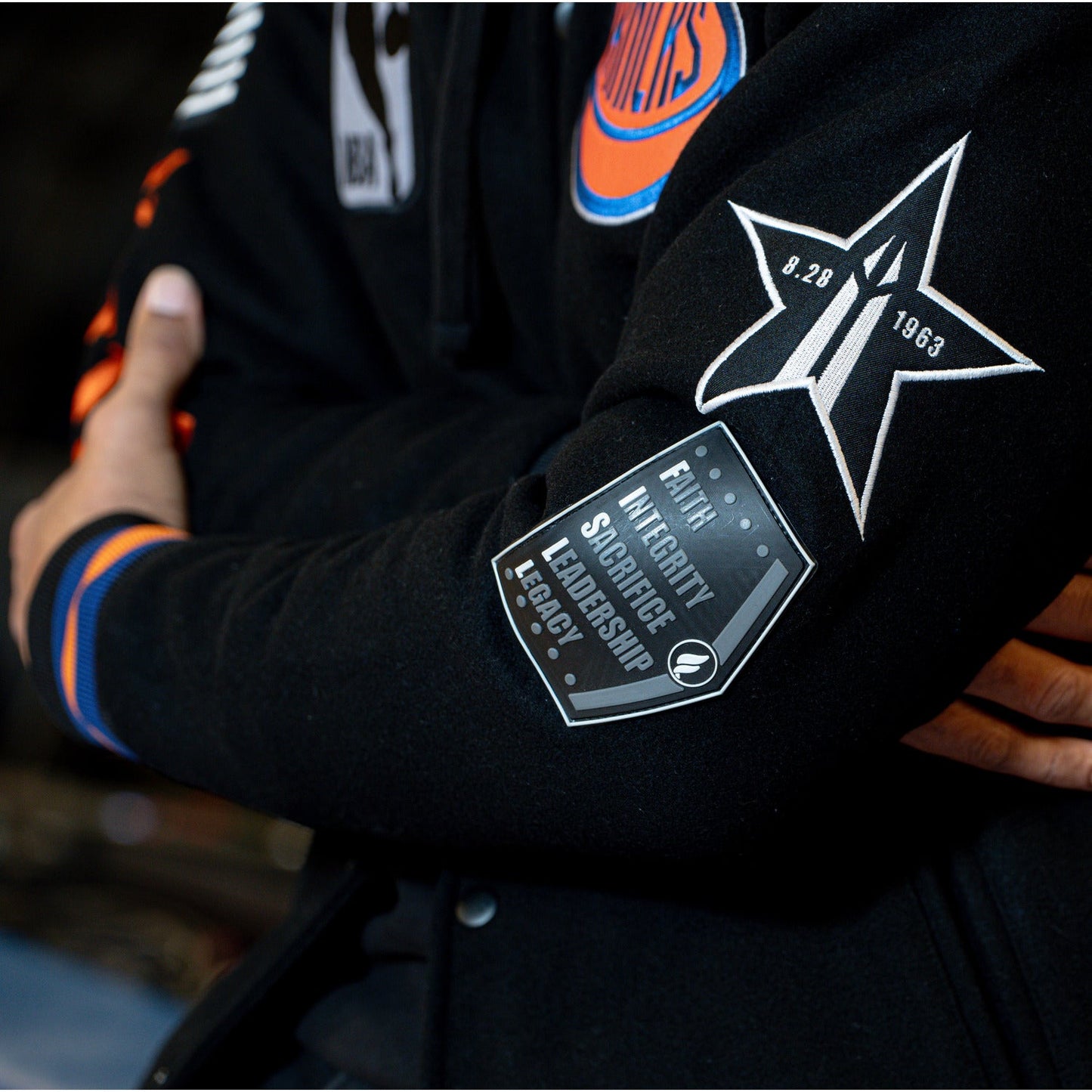 FISLL Knicks Black History Collection Varsity Jacket