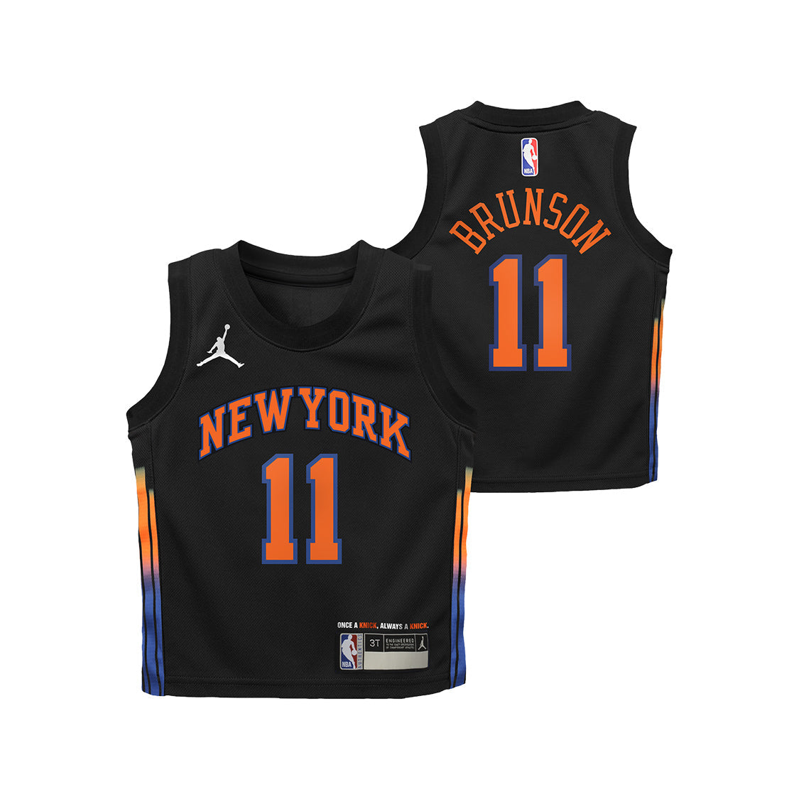 Kids Jalen Brunson Black Statement Swingman Jersey