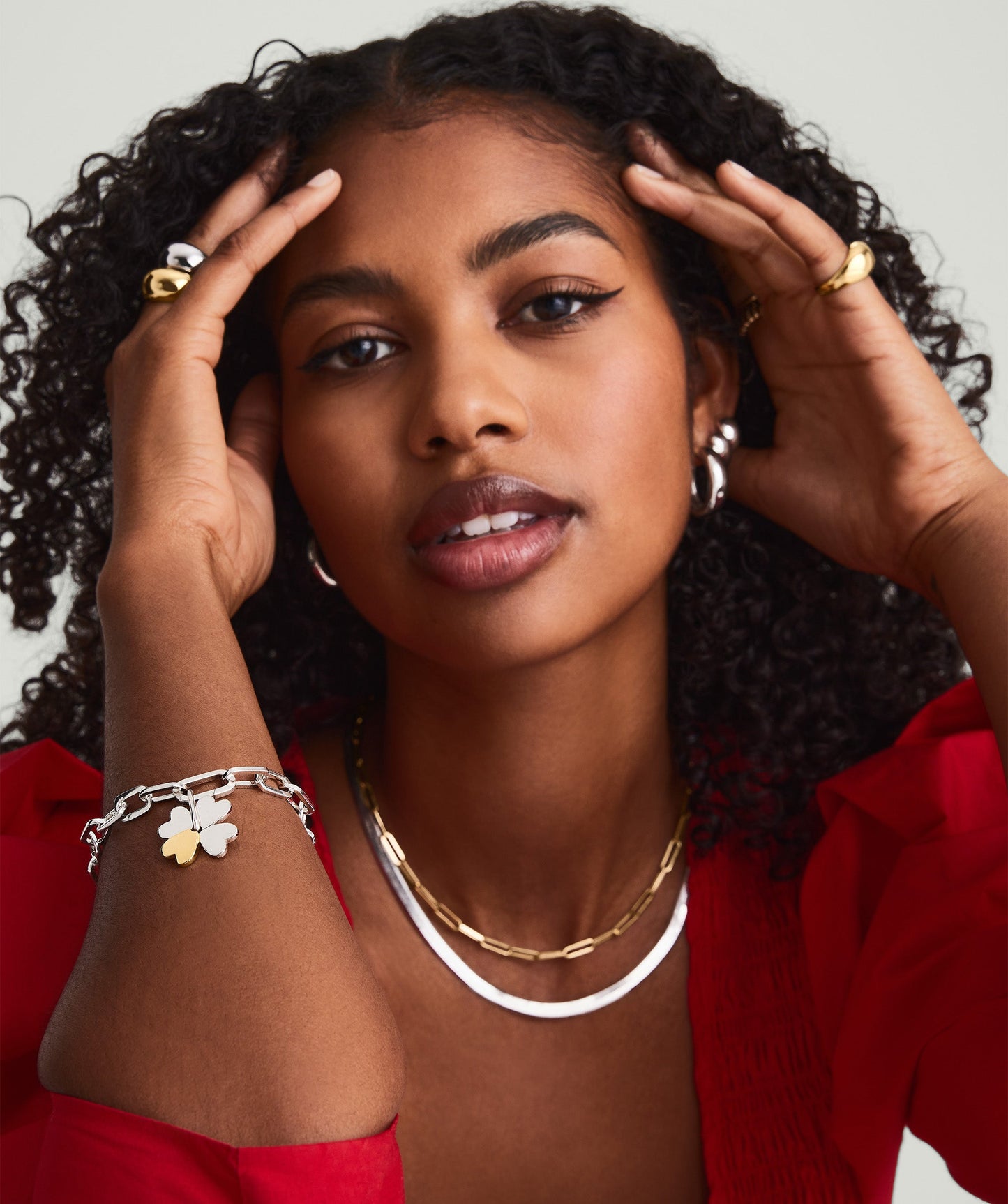 Mejuri x GANNI Clover Charm Bracelet