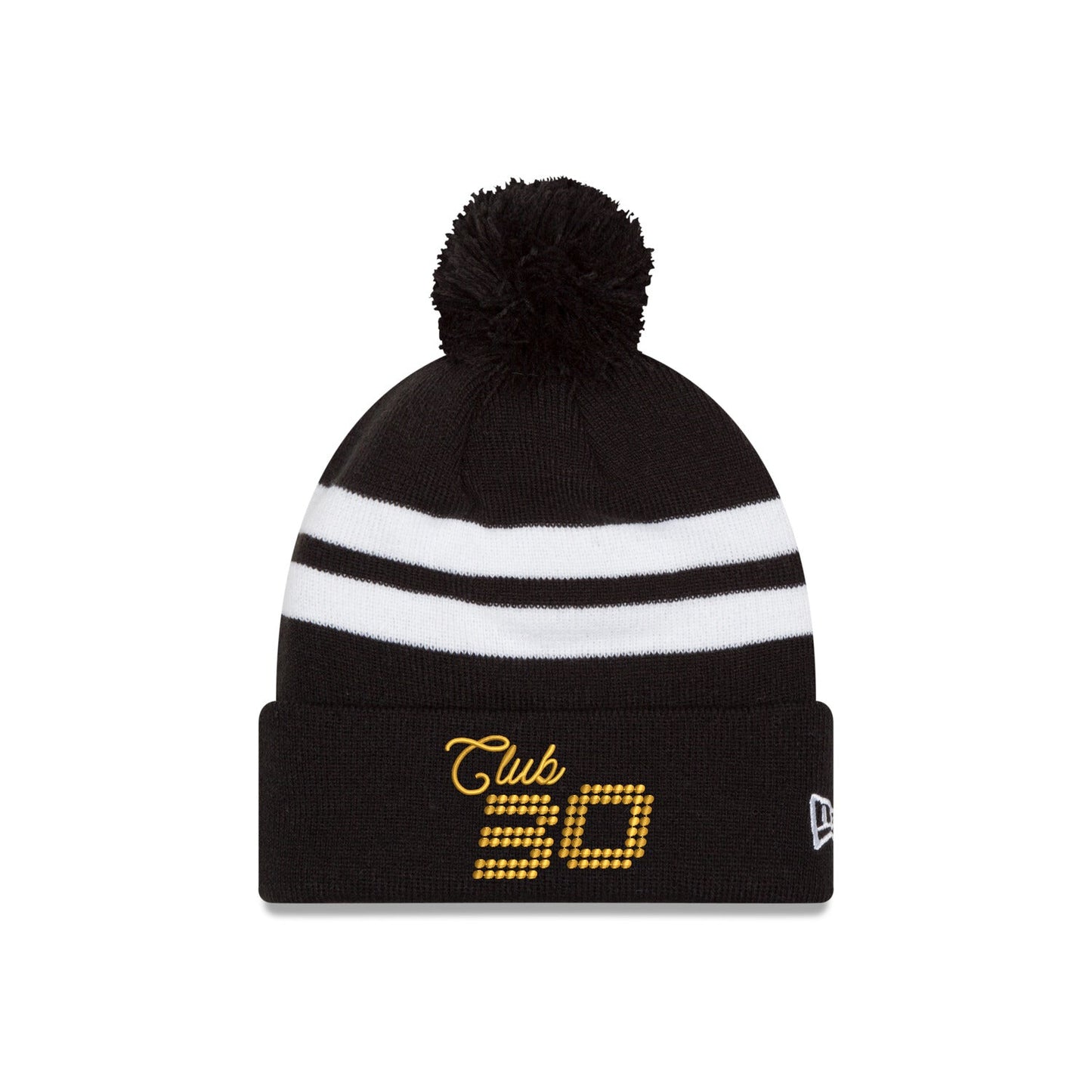 New Era Henrik Lundqvist Club 30 Two Tone Stripe Pom Beanie