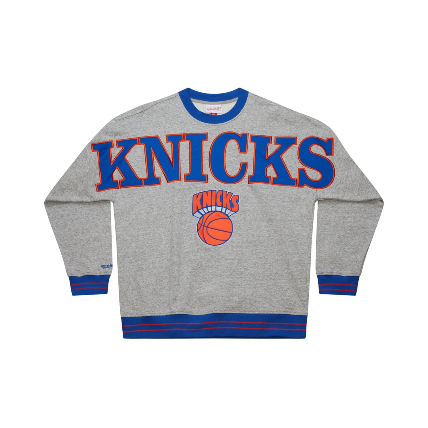 Mitchell & Ness Knicks Full Field Satin Fleece Crew