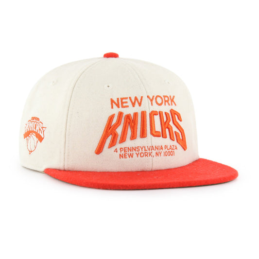 '47 Brand Knicks Natural Delmar Wool Captain Snapback