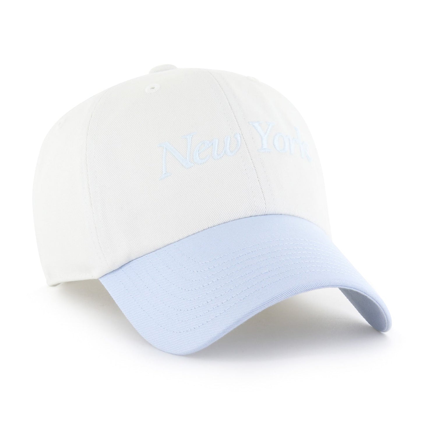 '47 Brand Knicks Sandstone/Light BlueTwo Tone Foundation Script Clean Up