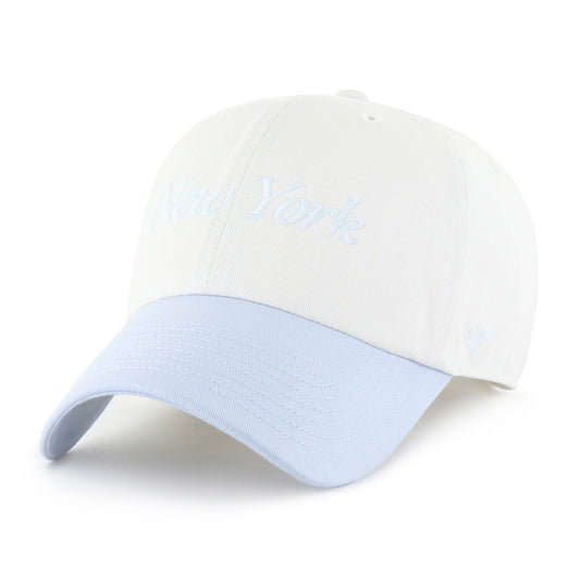 '47 Brand Knicks Sandstone/Light BlueTwo Tone Foundation Script Clean Up