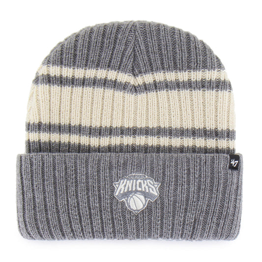 '47 Brand Knicks Dark Grey Harbor Stripe Cuff Knit