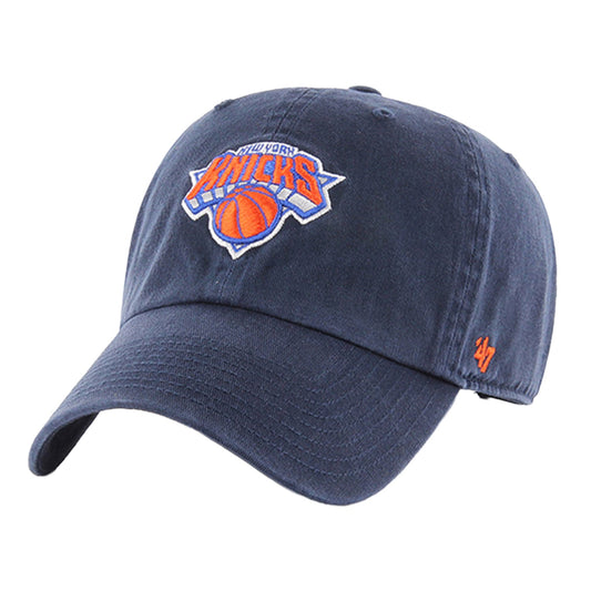 '47 Brand Knicks Navy Primary Logo Clean Up Hat