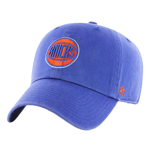 '47 Brand Knicks Ball Logo Royal Clean Up Hat