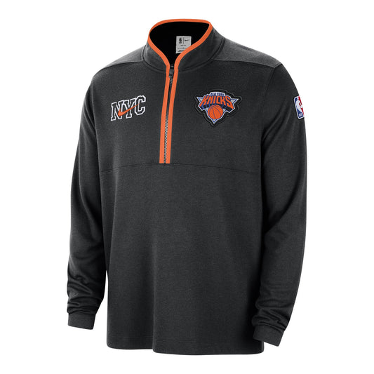 2023-24 Nike Knicks CITY EDITION Dri-FIT Black Half Zip Pullover