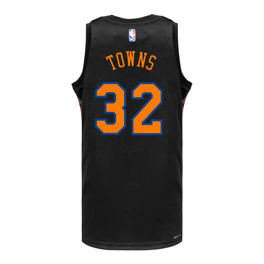 Karl-Anthony Towns Nike Black Statement Swingman Jersey