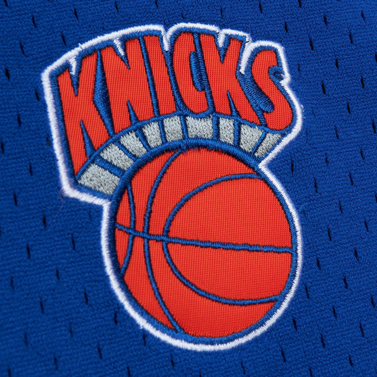 Mitchell & Ness Knicks On the Clock Mesh Button Down Shirt