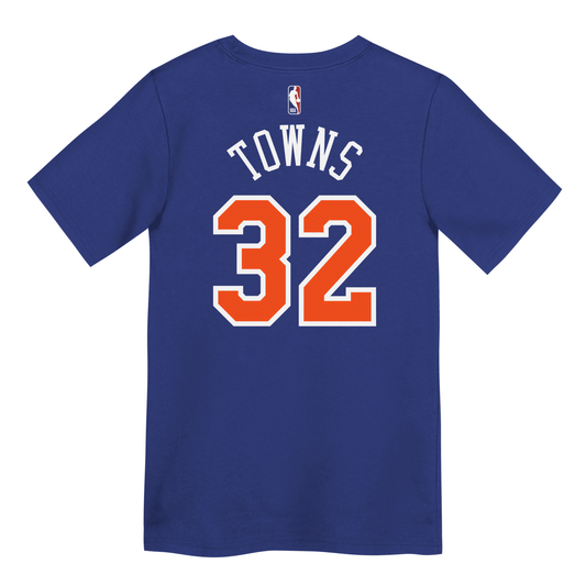 Kids Knicks Towns Name & Number Tee